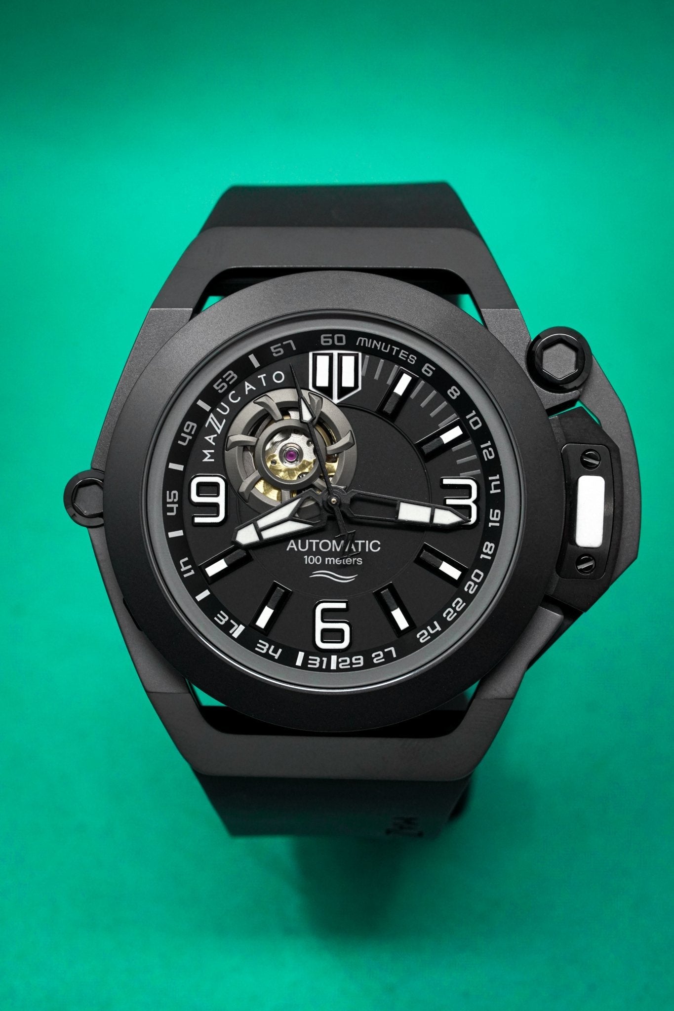 Mazzucato Automatic Reversible Watch Scuba Black