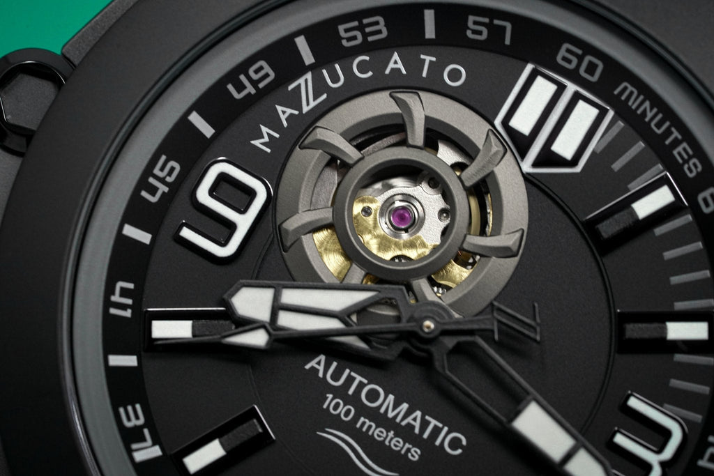 Mazzucato Automatic Reversible Watch Scuba Black