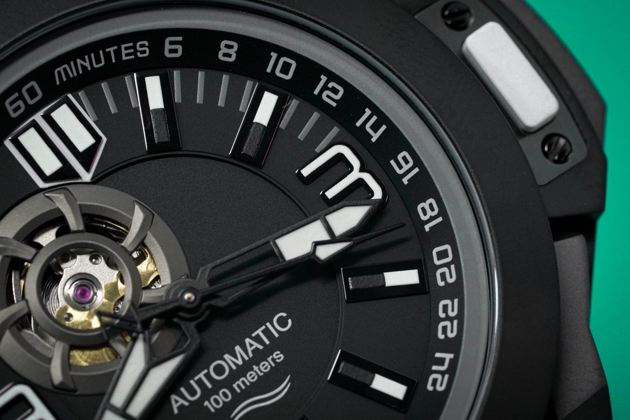 Mazzucato Automatic Reversible Watch Scuba Black