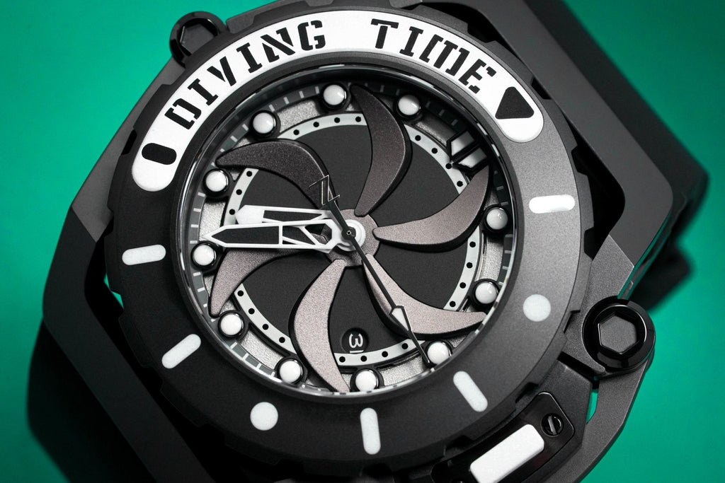 Mazzucato Automatic Reversible Watch Scuba Black