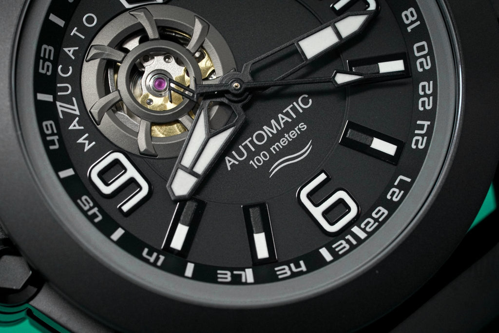 Mazzucato Automatic Reversible Watch Scuba Black