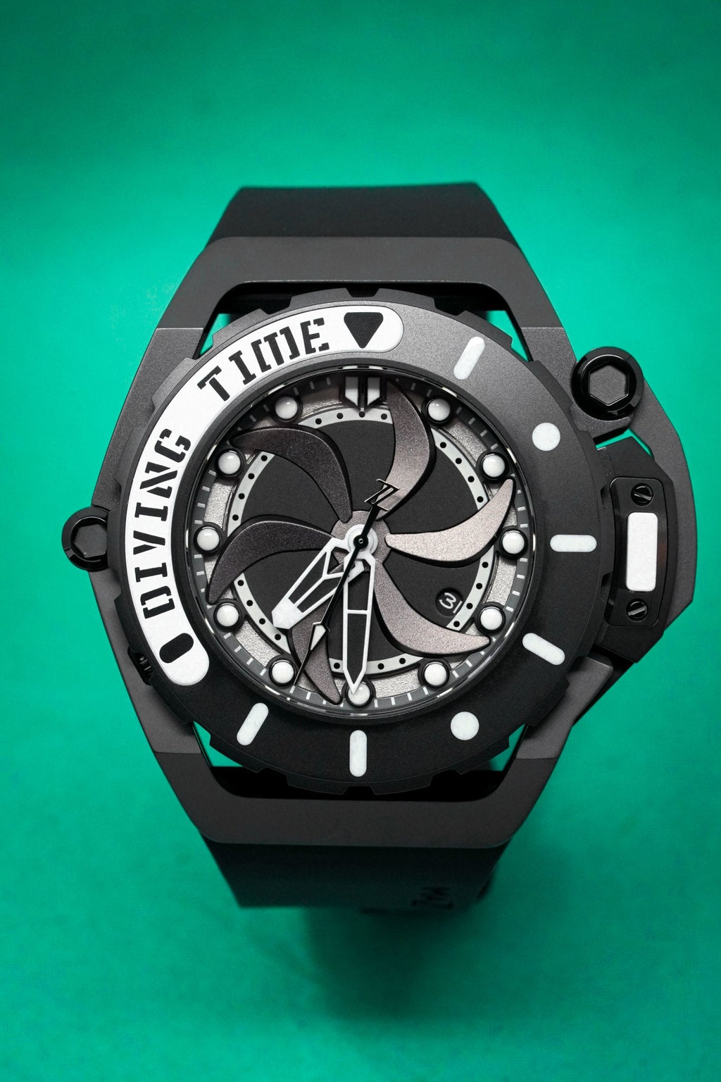 Mazzucato Automatic Reversible Watch Scuba Black