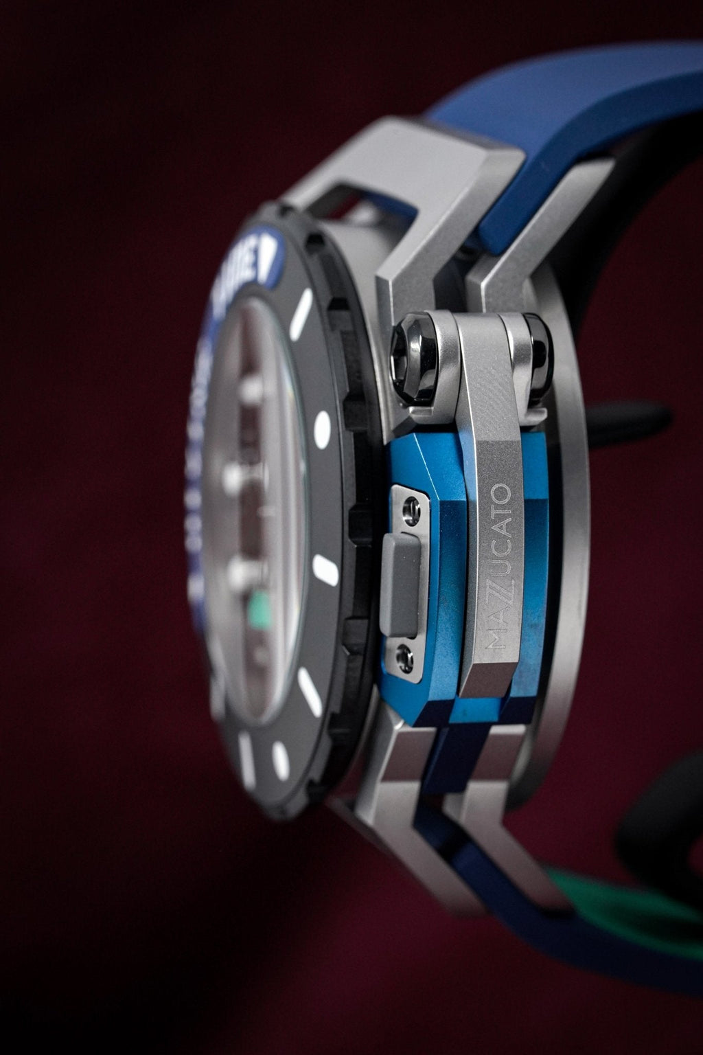Mazzucato Automatic reversible Watch Scuba Blue Green
