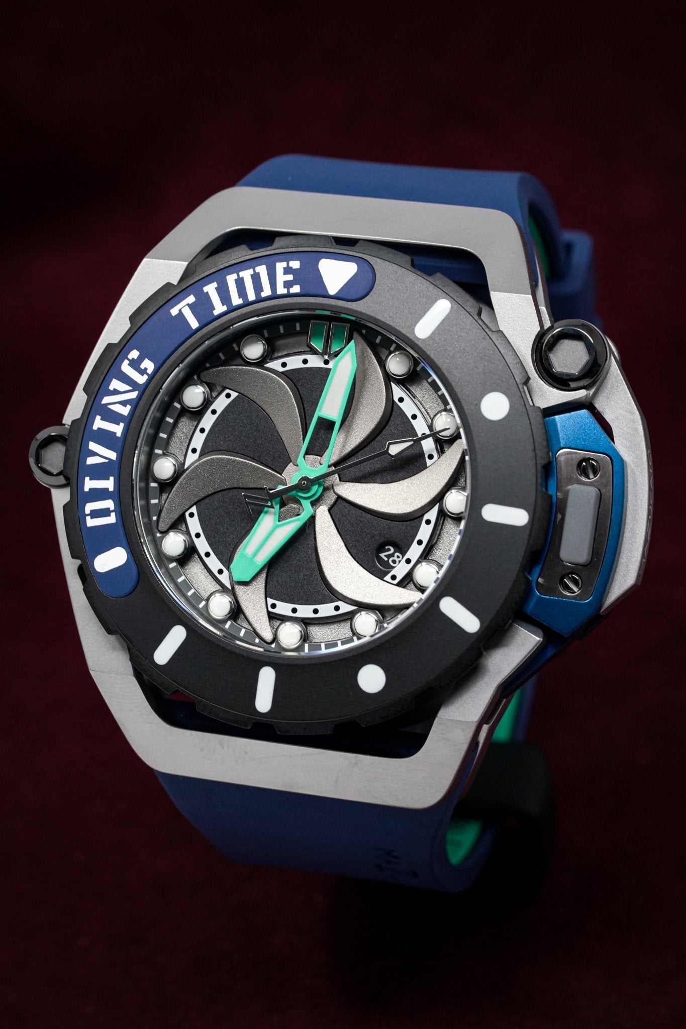 Mazzucato Automatic reversible Watch Scuba Blue Green