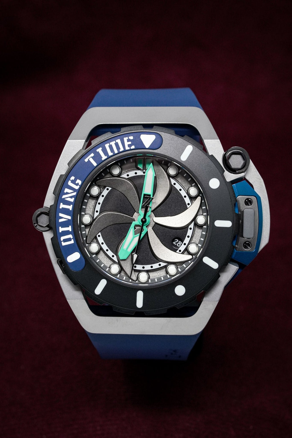 Mazzucato Automatic reversible Watch Scuba Blue Green