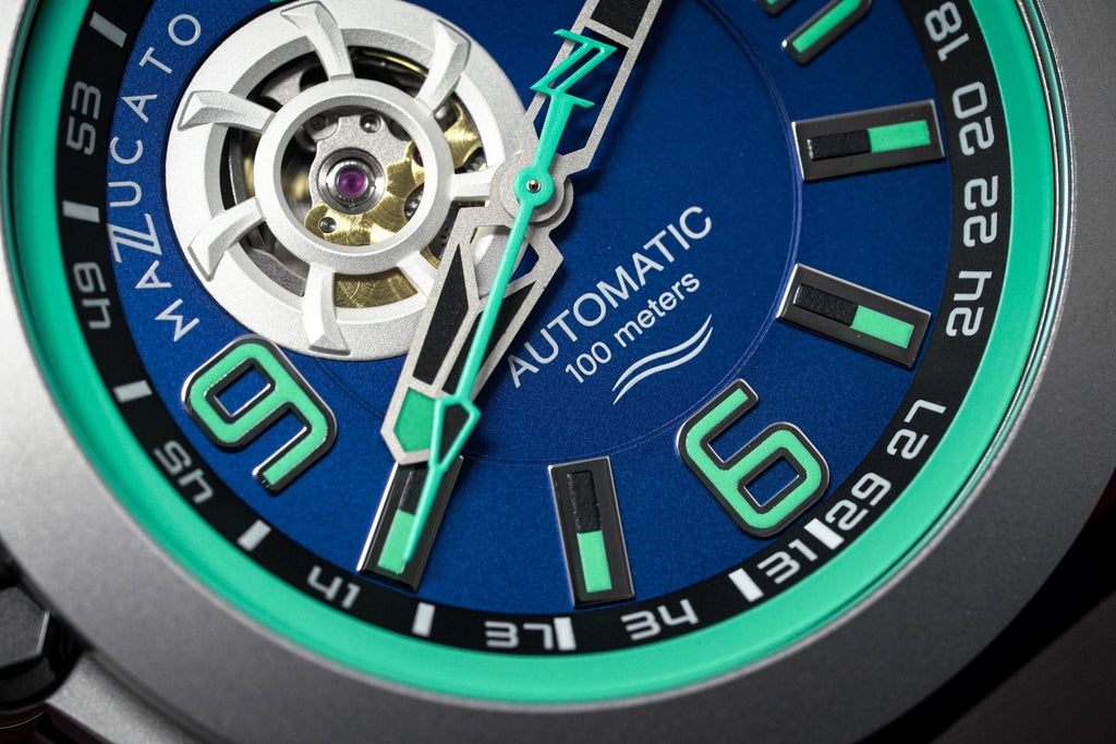 Mazzucato Automatic reversible Watch Scuba Blue Green
