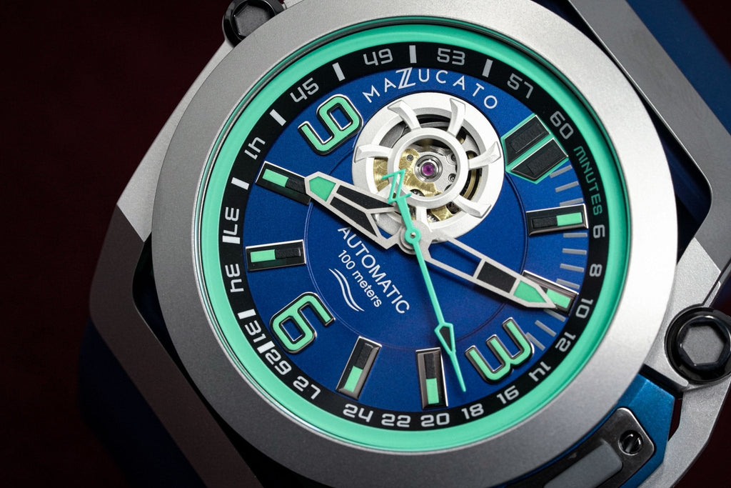 Mazzucato Automatic reversible Watch Scuba Blue Green