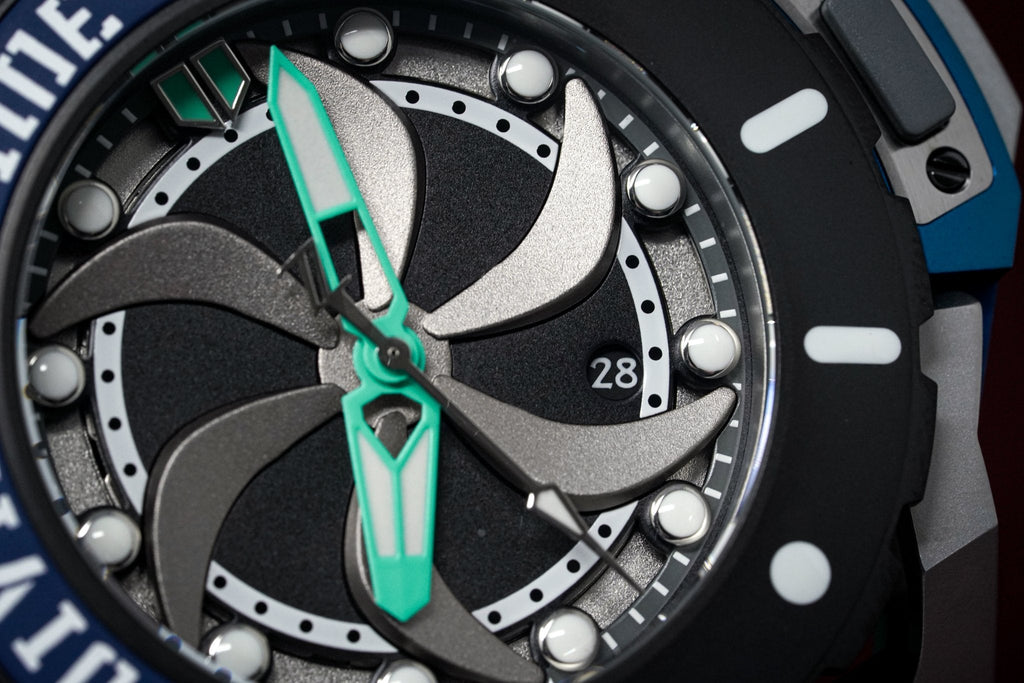 Mazzucato Automatic reversible Watch Scuba Blue Green