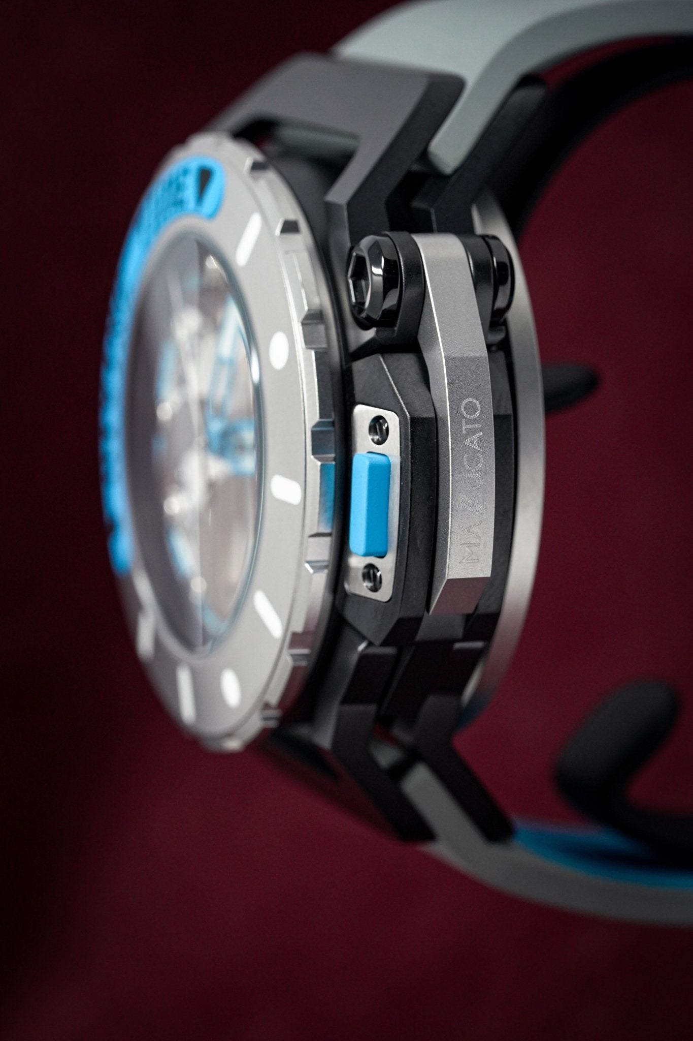 Mazzucato Automatic Reversible Watch Scuba Blue Grey
