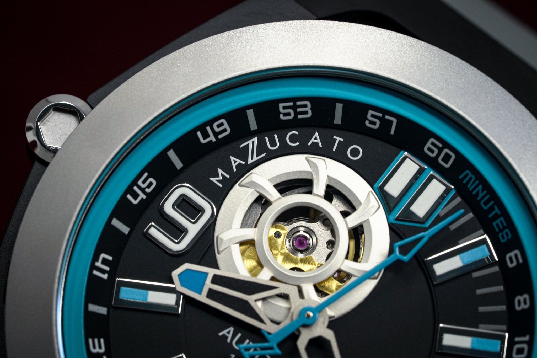 Mazzucato Automatic Reversible Watch Scuba Blue Grey