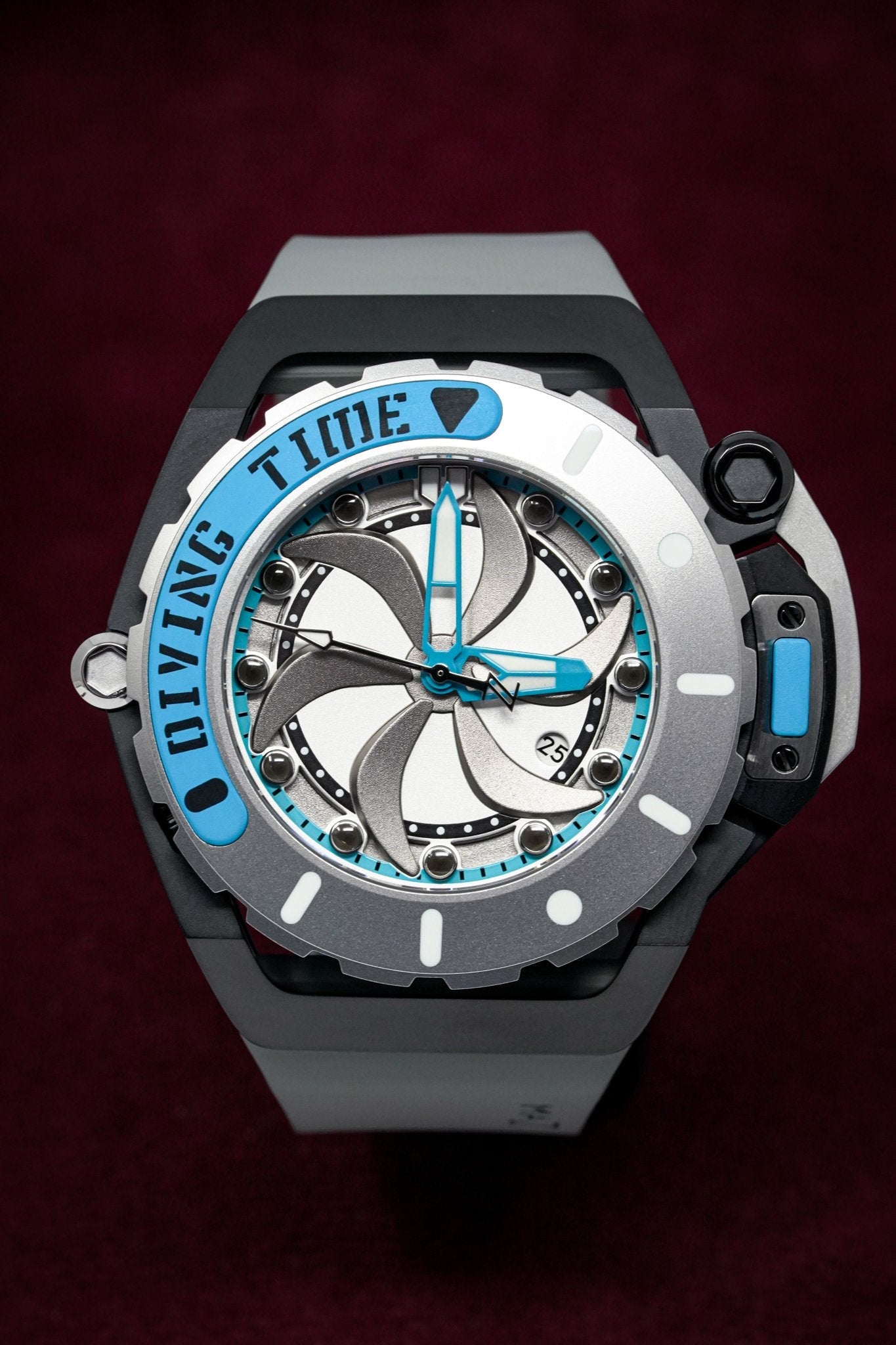 Mazzucato Automatic Reversible Watch Scuba Blue Grey