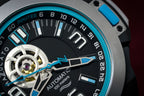 Mazzucato Automatic Reversible Watch Scuba Blue Grey