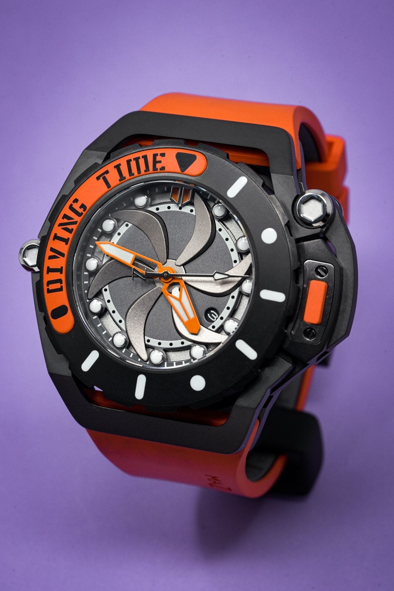 Mazzucato Automatic Reversible Watch Scuba Orange