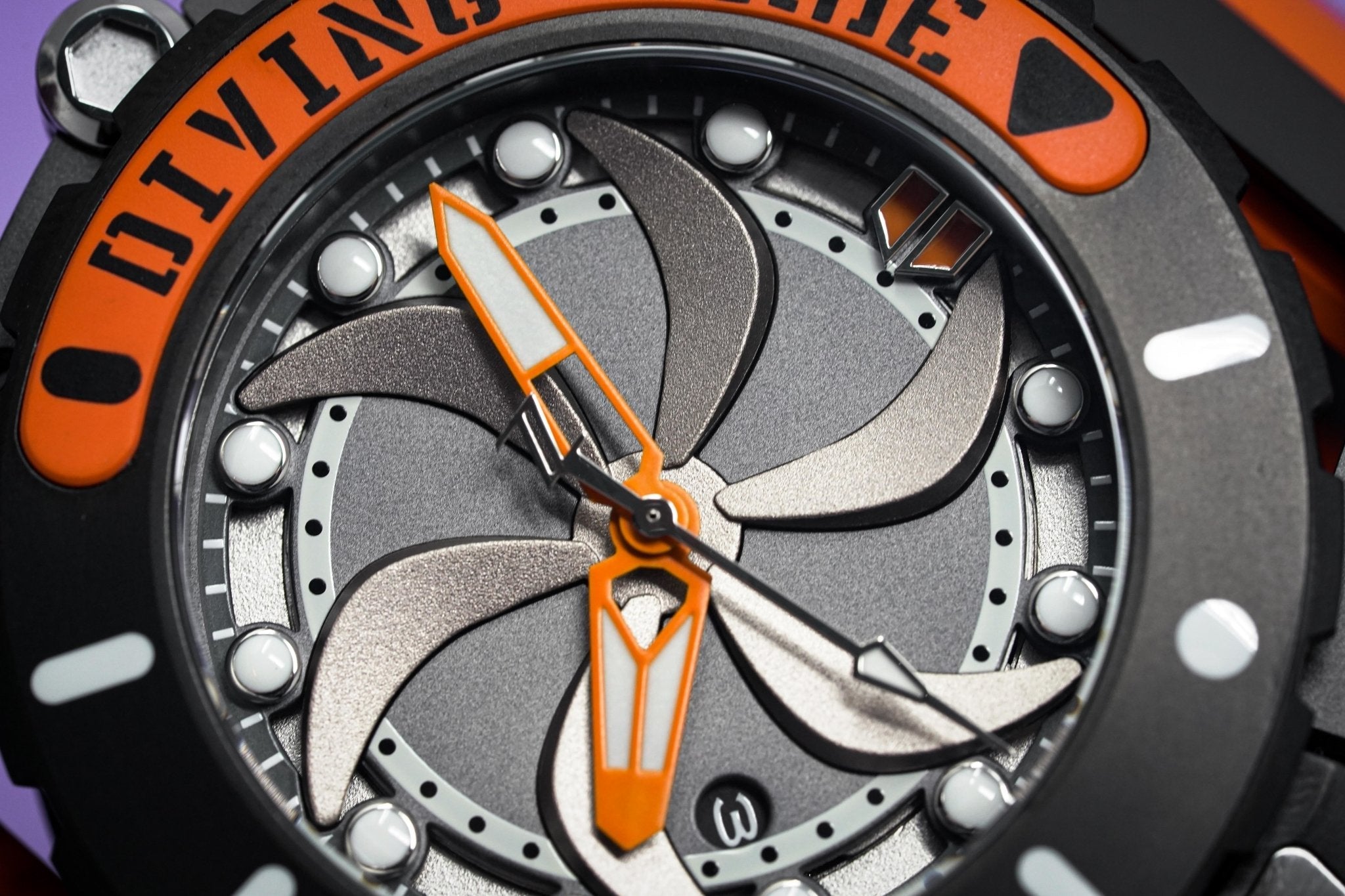 Mazzucato Automatic Reversible Watch Scuba Orange