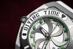 Mazzucato Automatic Reversible Watch Scuba White Green