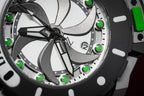 Mazzucato Automatic Reversible Watch Scuba White Green