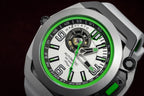 Mazzucato Automatic Reversible Watch Scuba White Green