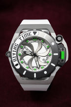 Mazzucato Automatic Reversible Watch Scuba White Green