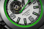 Mazzucato Automatic Reversible Watch Scuba White Green