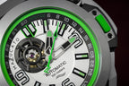 Mazzucato Automatic Reversible Watch Scuba White Green