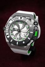 Mazzucato Automatic Reversible Watch Scuba White Green