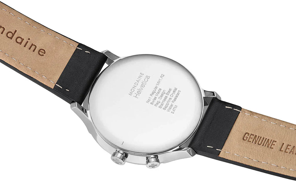 Mondaine Watch Helvetica Regular Black