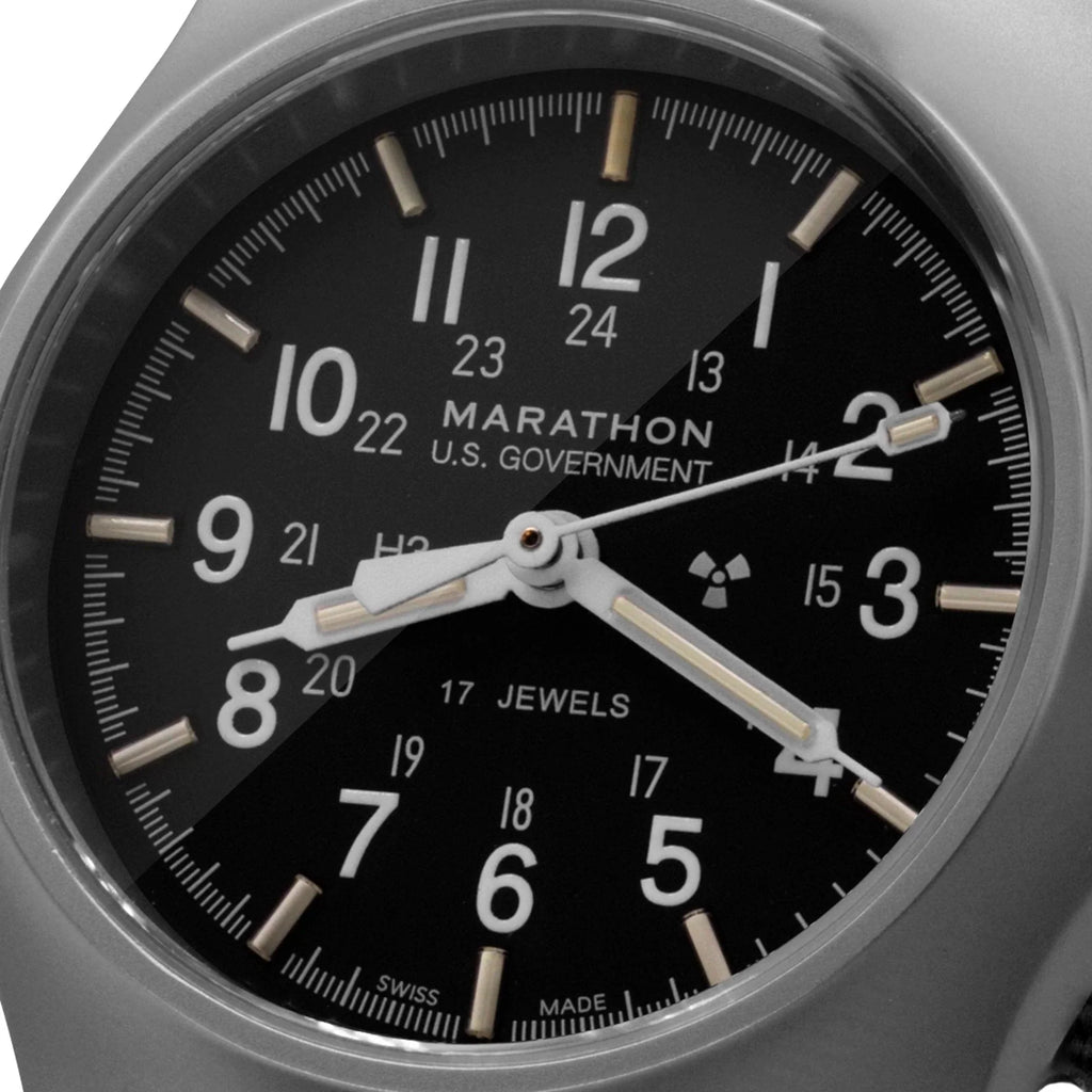 Marathon Officer’s Watch Mechanical GPM US Government Marking Black Defence Strap