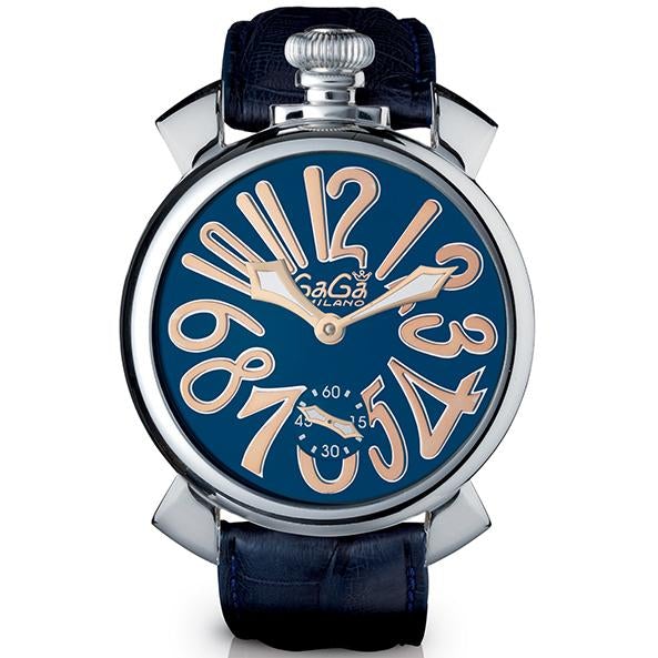 Gaga Milano Men's Black Manuale Mechanical Watch