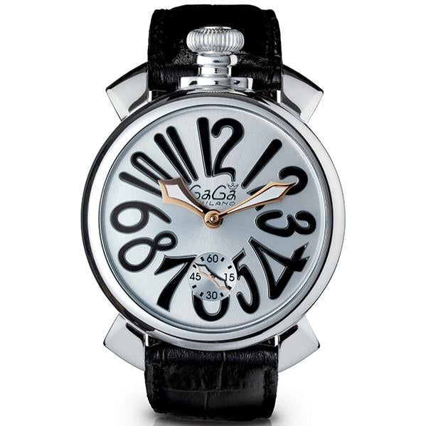 Gaga Milano Men's Black Manuale Mechanical Watch