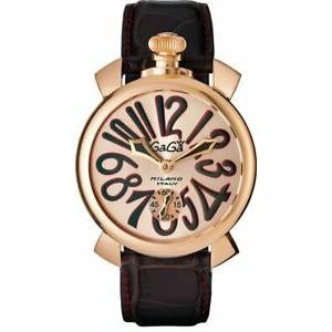 Gaga Milano Men's Black Manuale Mechanical Watch