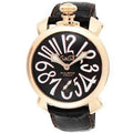 Gaga Milano Men's Black Manuale Mechanical Watch