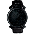 Gaga Milano Men's Black Manuale Mechanical Watch