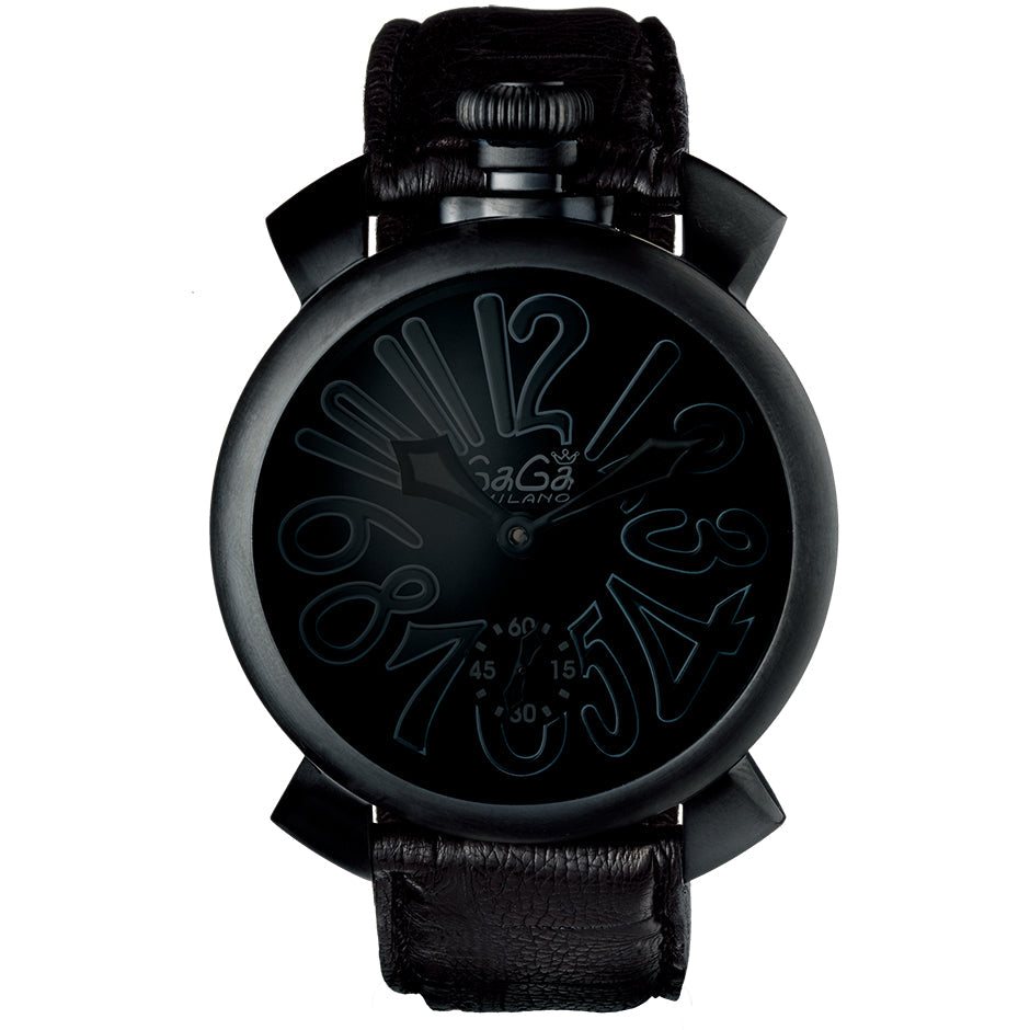 Gaga Milano Men's Black Manuale Mechanical Watch