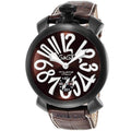 Gaga Milano Men's Black Manuale Mechanical Watch