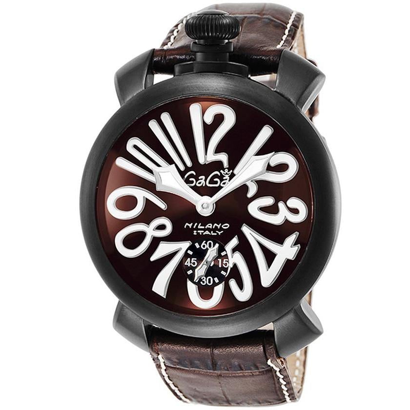 Gaga Milano Men's Black Manuale Mechanical Watch