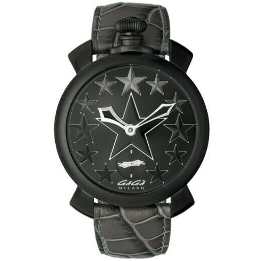 Gaga Milano Men's Black Manuale Mechanical Watch