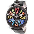 Gaga Milano Men's Black Manuale Mechanical Watch