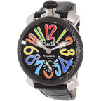 Gaga Milano Men's Black Manuale Mechanical Watch