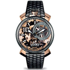 Gaga Milano Men's Black Neymar Mechanical Watch