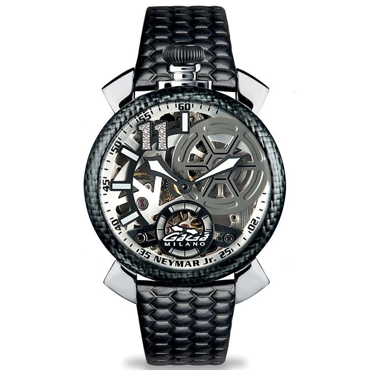 Gaga Milano Men's Black Neymar Mechanical Watch