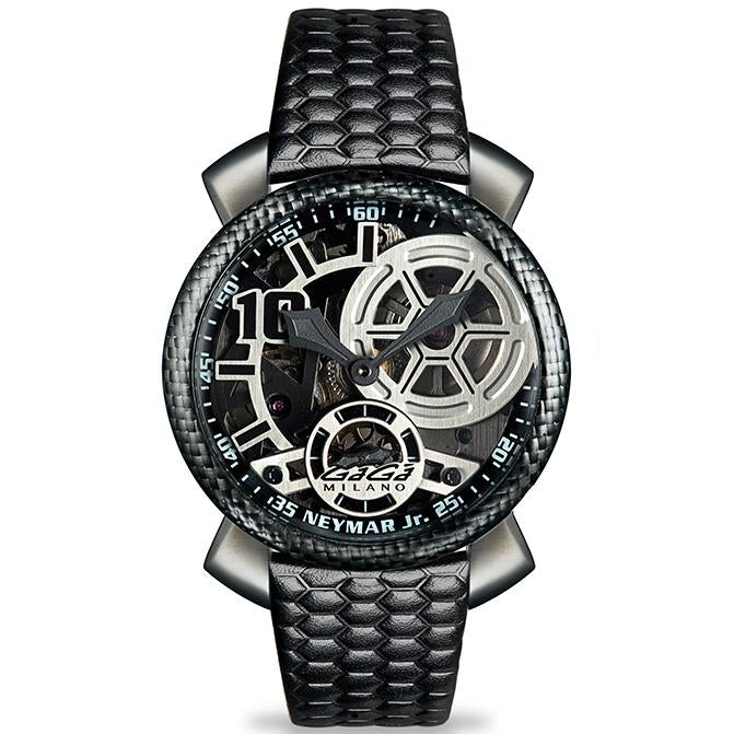 Gaga Milano Men's Black Neymar Mechanical Watch