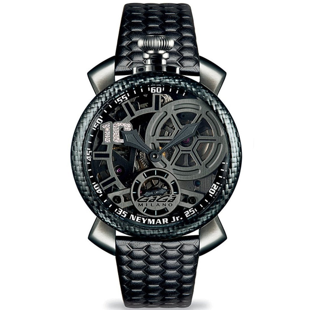 Gaga Milano Men's Black Neymar Mechanical Watch
