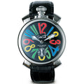 Gaga Milano Men's Black Skeleton Mechanical Watch