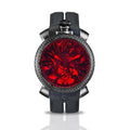 Gaga Milano Men's Black Skeleton Vampire Mechanical Watch