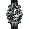 Gaga Milano Men's Black Vinicius Mechanical Watch