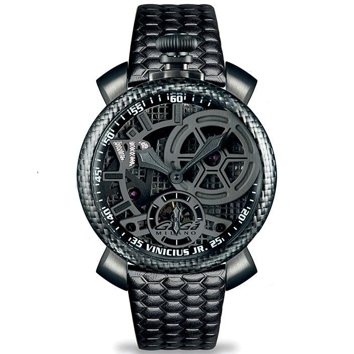 Gaga Milano Men's Black Vinicius Mechanical Watch