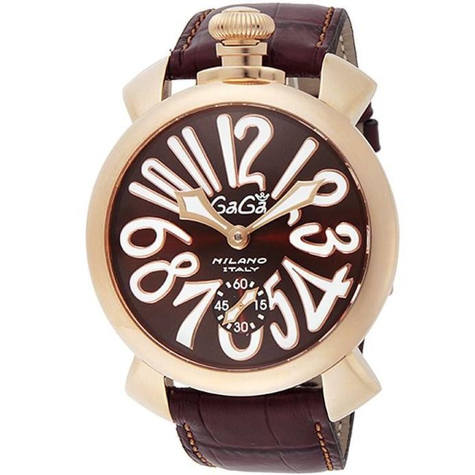 Gaga Milano Men's Brown Manuale Mechanical Watch