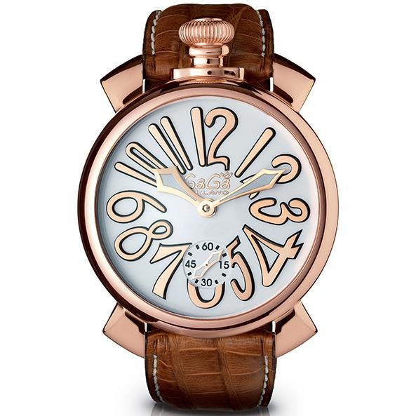 Gaga Milano Men's Brown Manuale Mechanical Watch