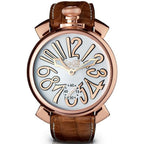 Gaga Milano Men's Brown Manuale Mechanical Watch
