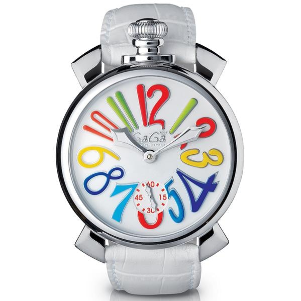 Gaga Milano Men's White Skeleton Mechanical Watch